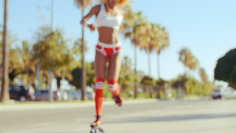 Young-Woman-on-Her-Roller-Skates