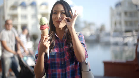 Girl-Eating-Cone-Ice-Cream
