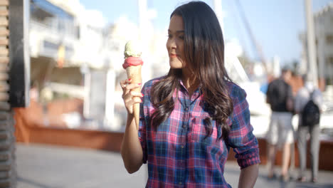 Girl-Eating-A-Delicious-Ice-Cream