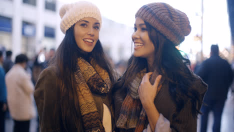 Two-stylish-young-women-in-winter-fashion
