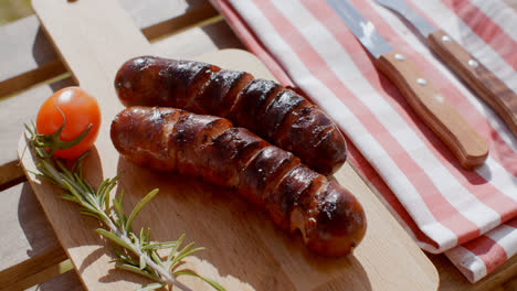 Grilled-sausages-with-fresh-rosemary