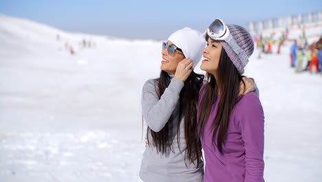 Laughing-young-woman-on-winter-vacation