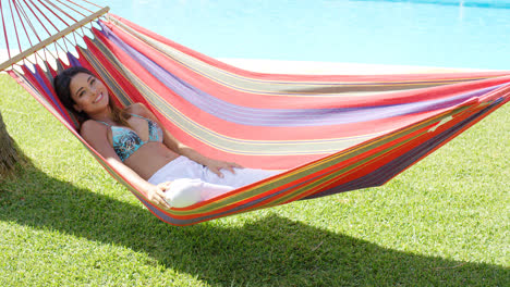 Calm-young-woman-in-hammock