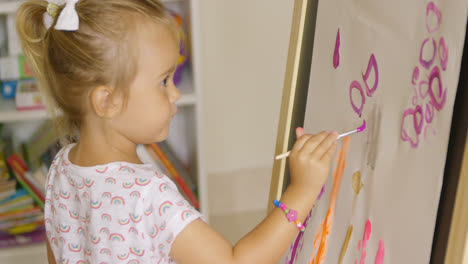 Creative-little-girl-painting-in-a-playroom