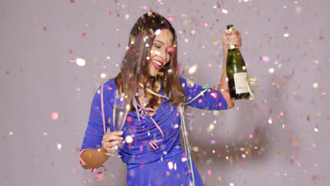 Sexy-young-woman-celebrating-New-Year