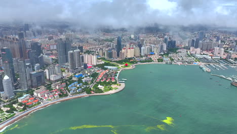Aerial-photography-of-the-Chinese-city-of-Qingdao