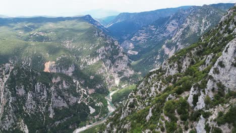 Canyon-in-Tzoumerka-National-Park,-Ioannia,-Epirus,-Greece---Aerial