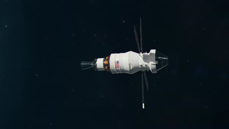Orion-Spaceship-Traveling-Between-Earth-and-the-Moon