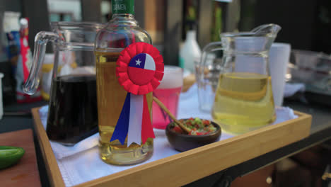 Fiestas-Patrias-Chile-drinks-national-day,-18-de-septiembre-terremoto,-pisco-and-granadina