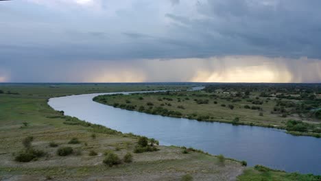 River-in-African-Savanna-Aerial-video