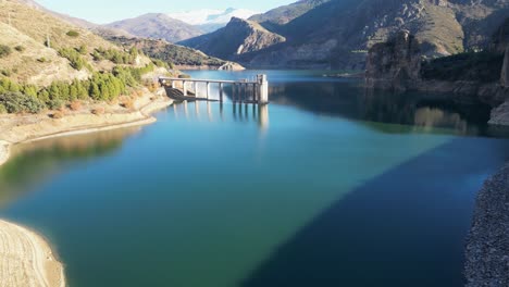 Sierra-Nevada-Canales-Water-Reservoir-in-Granada,-Andalusia,-Spain