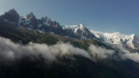 Aerial-slider-shot-of-Mont-Blanc-from-the-foothills