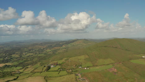 Aerial-slider-shot-of-green-Irish-hills