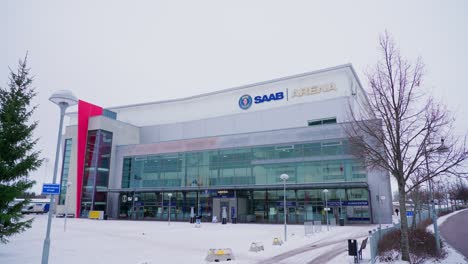 Saab-arena-in-Linköping,-Sweden