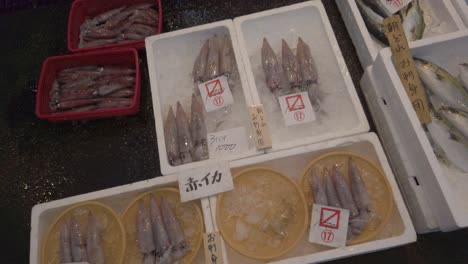 Lokaler-Roher-Fisch-Und-Meeresfrüchte-Zum-Verkauf-Angeboten-Lokaler-Japanischer-Markt-Japanische-Frische-Lebensmittel-In-Obama-Fukui