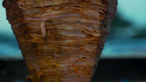 Tacos-al-pastor-from-mexico-latin-dish-traditional-pork-meat-carne-asada-kebab-shawarma-tortilla-corn-hand-flame-hot