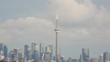 timelapse-footage-of-the-CN-tower-in-Toronto-with-clear-blue-sky-during-a-cloudy-day