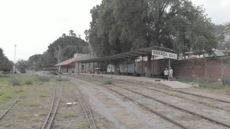 An-old-railway-station-in-Oaxaca,-mexico