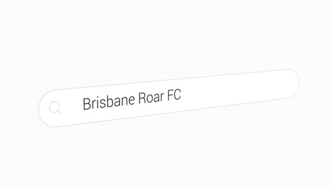 Typing-Brisbane-Roar-FC-on-the-Search-Box