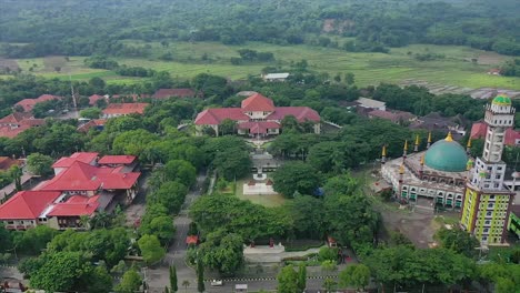 Aerial-of-Office-of-the-Regent-of-Cirebon-Regency,-West-Java,-Indonesia