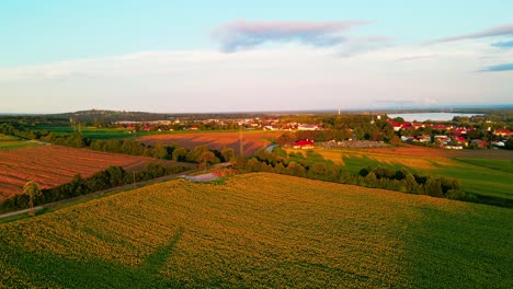 Stunning-aerial-4K-drone-footage-of-Prlekija-filmed-in-the-golden-sunset