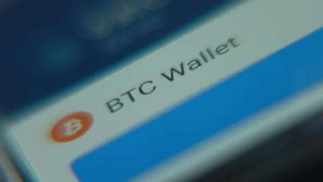Digitale-Geldbörse-Für-Bitcoin-Kryptowährung-–-Makroaufnahme