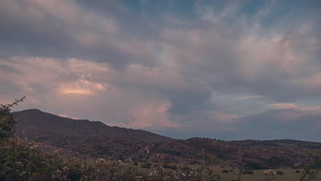 timelapse-stormy-sky-with-cumulonimbus-cloud-forming-and-lit-by-setting-sun-during-sunset-in-Madrid