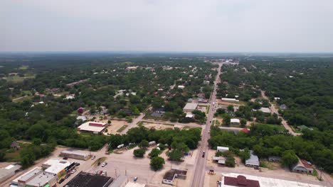 Aerial-footage-of-the-city-of-Hamilton-Texas