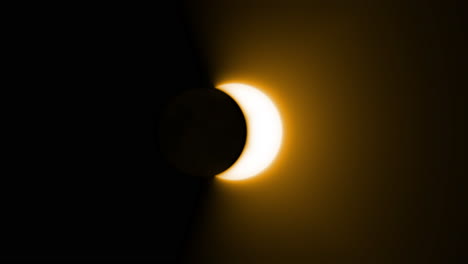 Totale-Sonnenfinsternis,-Der-Mond-Bedeckt-Die-Sonne,-Geloopt,-4K,-60-Fps,-Apple-Pro,-Auflösung-422,-10-Bit
