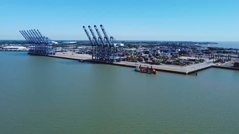 Bird’s-Eye-View-of-Harwich-Port-with-Impressive-Cargo-Cranes-on-the-Vacant-Pier