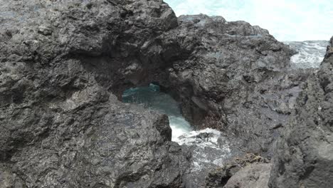Ocean-water-splashing-from-blow-hole-in-Tenerife