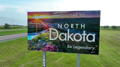 Willkommen-Im-Straßenschild-North-Dakota