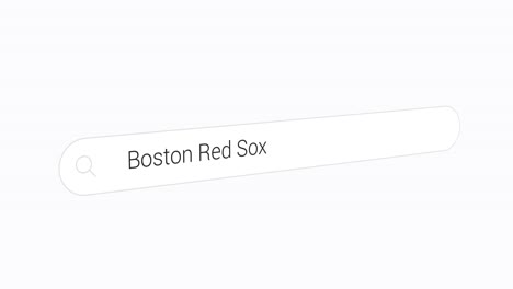 Searching-Boston-Red-Sox-In-Internet-Browser