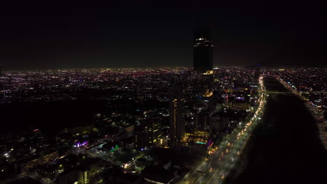 Aerial-view-around-the-Torres-Obispado-skyscrapers-in-Monterrey,-Nuevo-León,-Mexico
