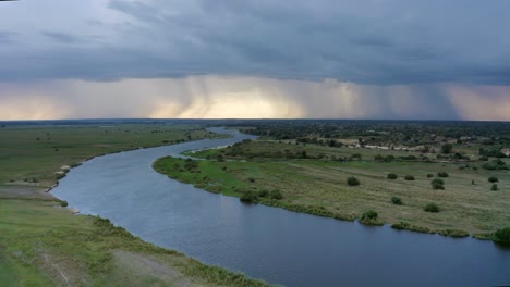 River-in-African-Savanna-Rain-season