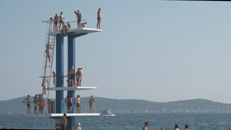 Summer-active-holidays-at-the-diving-platform-in-Zadar-Croatia