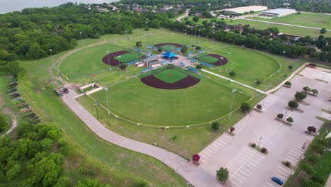 Aerial-footage-of-the-Cottonwood-Sports-Complex-in-Little-Elm-Texas