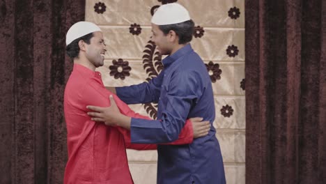 Muslim-man-congratulating-his-friend