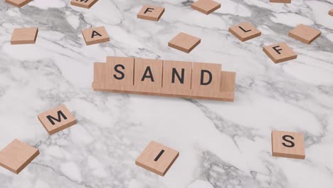 Sandwort-Auf-Scrabble