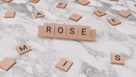 Rosenwort-Auf-Scrabble