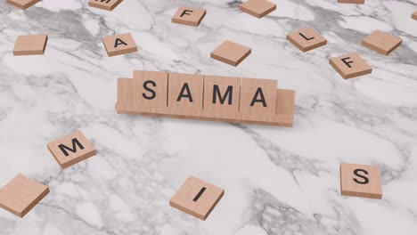 Sama-Wort-Auf-Scrabble