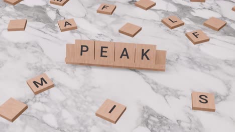 Peak-word-on-scrabble