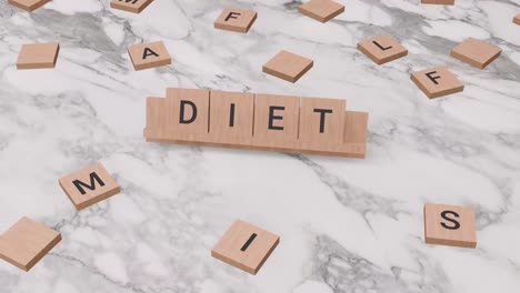 Diet-word-on-scrabble