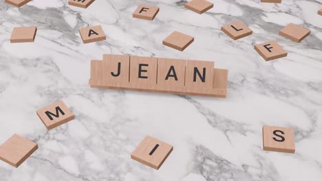 Jean-Wort-Auf-Scrabble