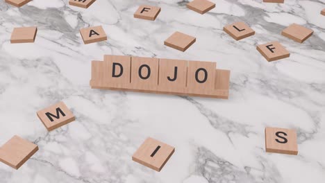 Dojo-Wort-Auf-Scrabble