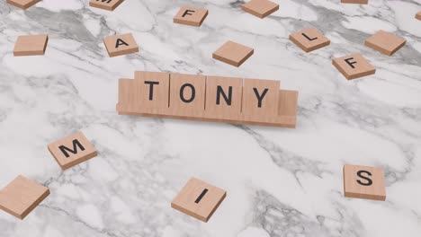 Tony-Wort-Auf-Scrabble