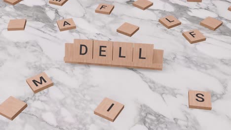 Dell-Wort-Auf-Scrabble