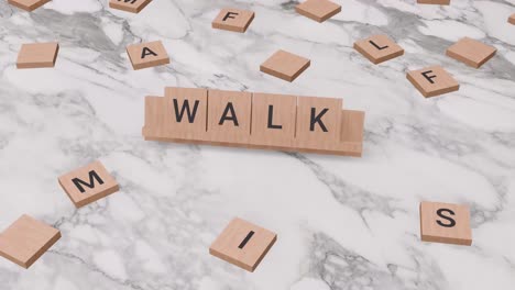 Caminar-Palabra-En-Scrabble