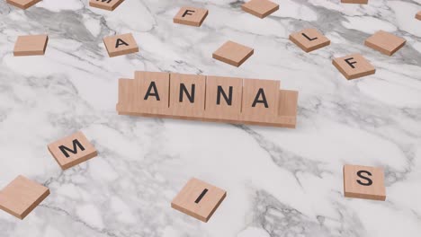 Anna-Wort-Auf-Scrabble