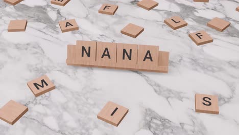 Nana-Wort-Auf-Scrabble